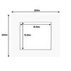 20x20 Mat for 10x10 Photo - Precut White with Black Core Picture Matboard for Frames Measuring 20 x 20 Inches - Bevel Cut Matte to Display Art Measuring 10 x 10 Inches - Acid Free ONE MAT view 2