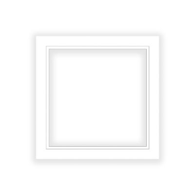 20x20 Mat for 10x10 Photo - Precut White on White Double Mat Picture Matboard for Frames Measuring 20 x 20 Inches - Bevel Cut Matte to Display Art Measuring 10 x 10 Inches - Acid Free ONE MAT