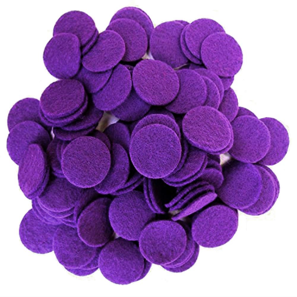 Playfully Ever After Purple Craft Felt Circles (3/4 Inch - 150pc)