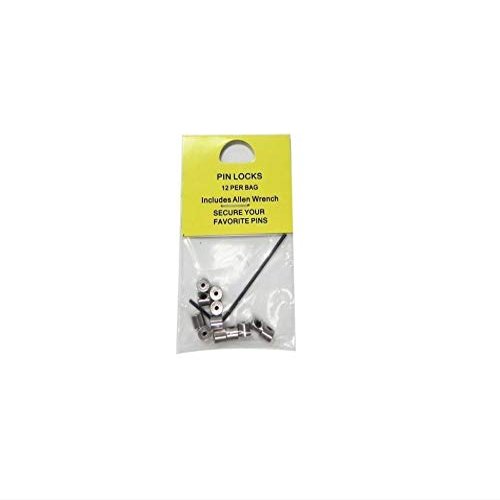 ( 12 Pieces ) Pin Keepers Pin backs Pin Locks Locking Pin Backs w/ Allen Wrench