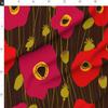 Spoonflower Fabric - Poppies Floral Nature Bloom Spring Botanical Red Brown Printed on Minky Fabric by The Yard - Sewing Baby Blankets Quilt Backing Plush view 4