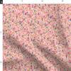 Spoonflower Fabric - Horse Florals Horses Pink Floral Pony Ponies Breed Equestrian Pet Printed on Satin Fabric by The Yard - Sewing Lining Apparel Fashion Blankets Decor view 2
