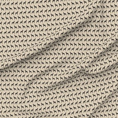 Spoonflower Fabric - Doberman Dogs Pinscher Sand Pet Pets Tan Portrait Printed on Satin Fabric by The Yard - Sewing Lining Apparel Fashion Blankets Decor