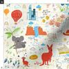 Spoonflower Fabric - Small Australia Koala Kangaroo Illustration Kids Animals Printed on Minky Fabric by The Yard - Sewing Baby Blankets Quilt Backing Plush view 3
