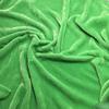 Bright Green - Hand Dyed Silk Velvet Fabric -by The Yard- view 1