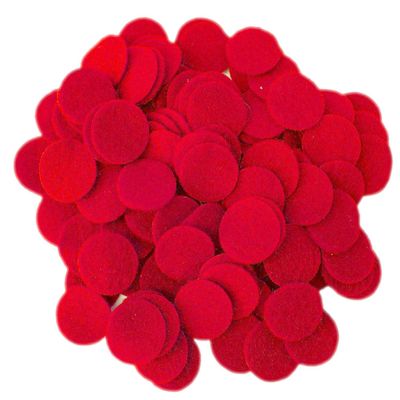 Playfully Ever After Red Craft Felt Circles (2.5 Inch - 46pc)
