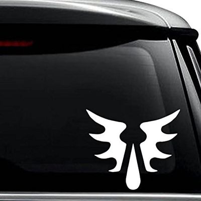 Blood Angel Wings Decal Sticker For Use On Laptop, Helmet, Car, Truck, Motorcycle, Windows, Bumper, Wall, and Decor Size- [8 inch] / [20 cm] Wide / Color- Matte White