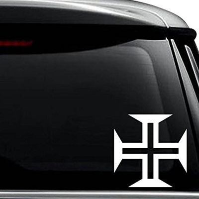 Portugese Air Force Emblem Decal Sticker for Use On Laptop, Helmet, Car, Truck, Motorcycle, Windows, Bumper, Wall, and Decor Size- [6 inch] / [15 cm] Tall/Color- Matte White