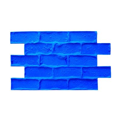 Capone Cobble Concrete Stamp Single by Walttools | Vintage Cobblestone Brick Pattern, Sturdy Polyurethane Texturing Mat, Decorative Realistic Detail (Blue, Rigid)