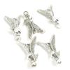 Price per 10 Pieces Antique Silver Tone Jewelry Making Charms Supply Y5CU8 Eagle view 1