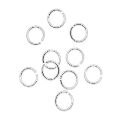 100pcs Adabele Authentic Sterling Silver Open Jump Rings 4mm (0.16 inch) Small O Ring Connector (Thin Wire 0.5mm/24 Gauge) for DIY Craft Jewelry Making SS74-4