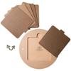 Bat System for Potters Wheel, 12 Round Outer Bat with Set of Six 7 Square Inner Bats, Bat Adapter with Removable Inserts for Throwing Pottery, for Potters and Clay Artists (6) view 2