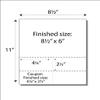 Print-Ready Flyer with 4 Coupons (4-1/4" x 2-1/2"), Perforated on 8-1/2" x 11" White 67lb Vellum Paper - 250 Sheets view 2