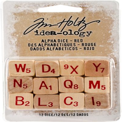 Advantus TH93654 TH93654 Sewing Embellishments,Natural W/Red,.5" X.5 X.5