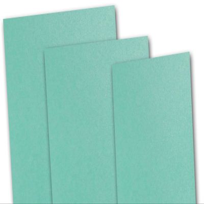 Blank Metallic 8 1/2" x 5 1/2" inch Half Letter Heavy 105# Cover Card Stock (200 Pack, Lagoon)