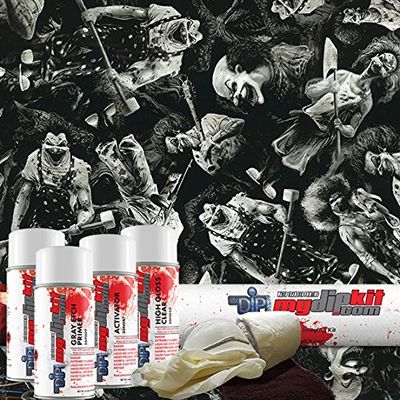 Hydrographics Film Kit - MyDipKit - Water Transfer Printing Psycho Clowns DD-927
