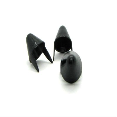 StudsAndSpikes UK English77 Style Cone Studs for Crafting Two-Prong DIY Studs for Leather Craft and Projects Craft Stud Set for Belts, Bracelets, Jackets and Costumes (Matte Black, Bag of 500)