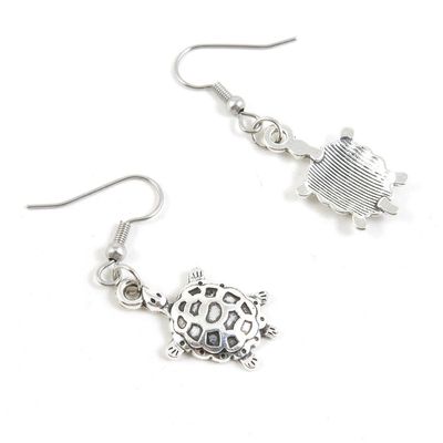 5 Pairs Tortoise Turtle Ear Hooks Earring Supply Jewelry Making Charms S2PW5