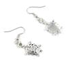 5 Pairs Tortoise Turtle Ear Hooks Earring Supply Jewelry Making Charms S2PW5 view 1