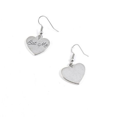 1 Pair Eat Me Love Heart Ear Hooks Earring Supply Jewelry Making Charms E3GO9
