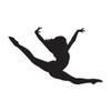 Personalized Gymnastics Wall Decal with Custom Name for Girl's Bedroom, Dance Studio - Available in Small, Medium, Large Sizes view 1