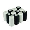 Simthread 6 White 6 Black 100% Cotton Sewing Thread 50s/3 for Quilting etc - 550 Yards Each view 2