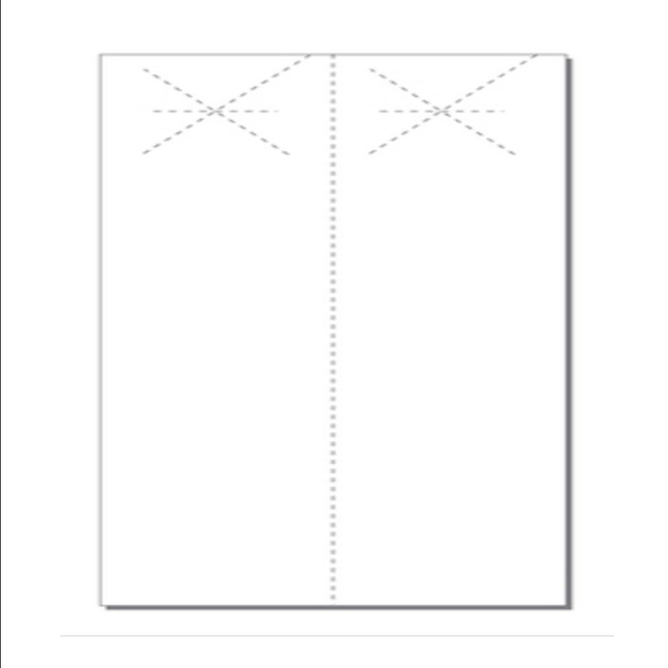 Print-Ready Starburst Door Hangers (4-1/4" x 17"), 2-UP and Perfed for Separation on 8-1/2" x 17" White 67lb Vellum Paper - 250 Sheets / 500 Hangers