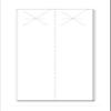 Print-Ready Starburst Door Hangers (4-1/4" x 17"), 2-UP and Perfed for Separation on 8-1/2" x 17" White 67lb Vellum Paper - 250 Sheets / 500 Hangers view 1
