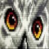 Orchidea - Cushion Cross Stitch Kit - White Owl - Printed Canvas - 4.5 Count - for Adults - 9532 view 2