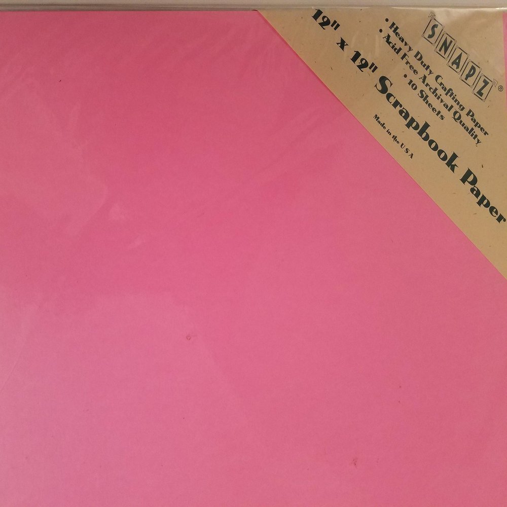 10 Sheets Pastels Snapz Heavy Duty Crafting Paper 12" x 12" Acid Free Scrapbook Paper