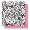 Crate Paper 344306 25 Pack of 12 x 12 Inch Paper Flourish Good Vibes, Piece view 1