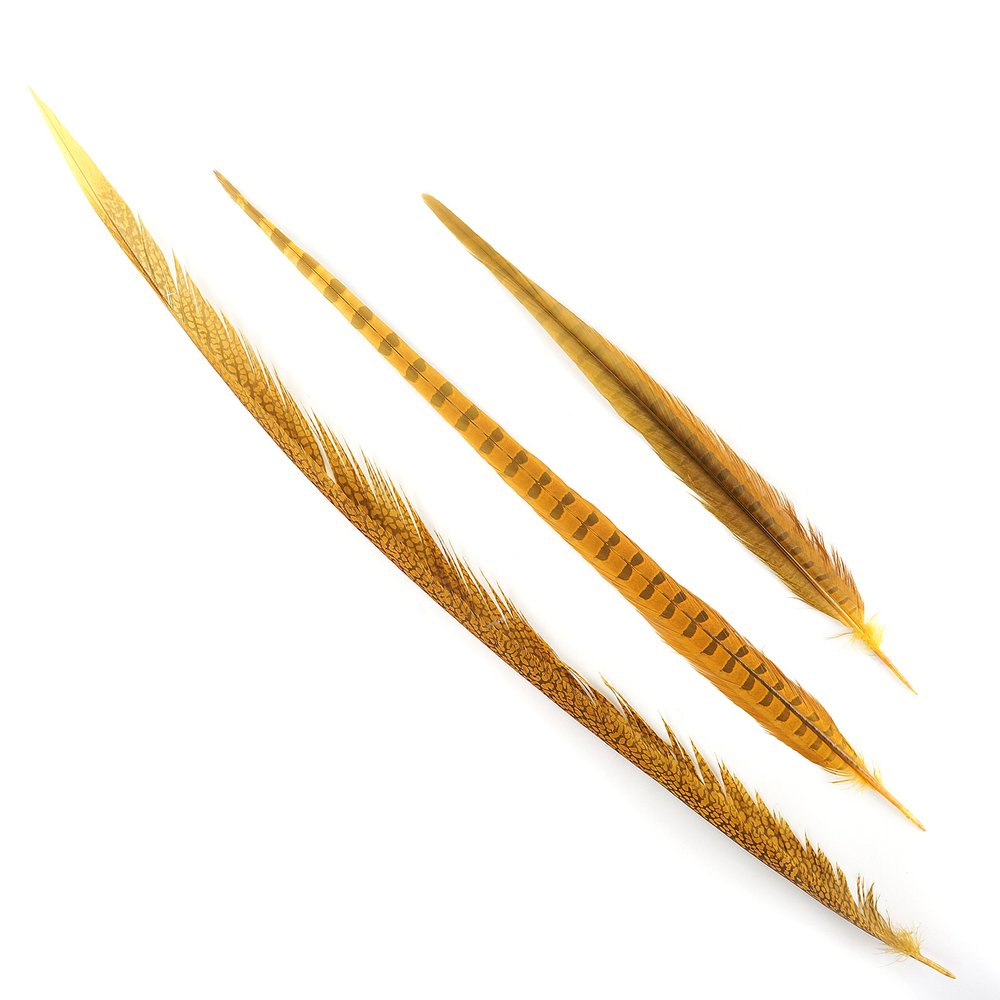 ZUCKER Assorted Pheasant Tails Dyed - Gold