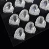 Craftbuddy US CB68CL 24pieces 16mm Pointed Self Adhesive Resin Clear Diamante Rhinestone Heart Gems, DIY view 2