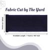 MDS Pack of 5 Yard Sheer Organza Fabric for Wedding Party Home Event Banquet Decorations, Backdrop Curtain Craft Dress Sewing Fashion DIY Crystal Organza Tulle Fabric Bolt 44 Wide - Navy Blue view 2