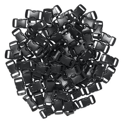 PARACORD PLANET Side Release Buckles 3/8-Inch Contoured Crafting Buckles Ideal for Pet Collars, Jewelry, and Accessories