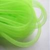 YYCRAFT 25 Yards Flexible Deco Mesh Tube for Party Wedding Deco Flex for Wreaths Cyberlox CRIN Crafts 8mm 3/8-Inch (Solid Neon Green) view 1