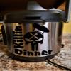 Punisher Killin Dinner | Instant Pot Black Vinyl Decal view 2