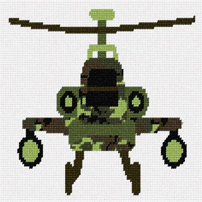 Pepita Army Toy Helicopter Needlepoint Kit