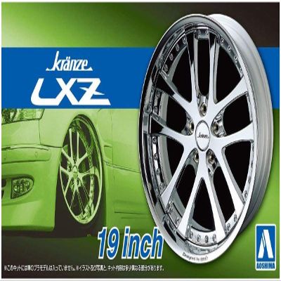 Aoshima 55298 Tuned Parts 87 1/24 Kranze LXZ 19 inch Tire & Wheel Set