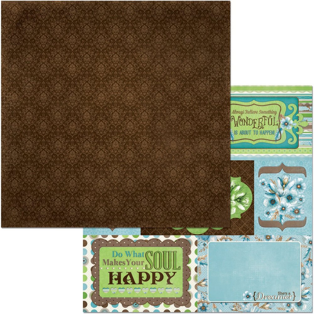 BoBunny Pattern Paper Penelope - 12 x 12 - Moments 22301370