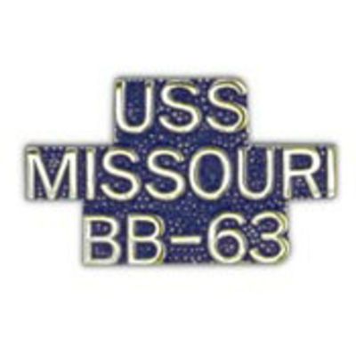 EagleEmblems P14930 PIN-USS,Missouri (SCR) (1'')