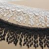 3 Yards of 8cm Width Embroidery Lace Tassle (Black) view 1