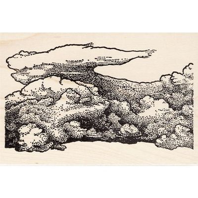 Big Cloud Rubber Stamp