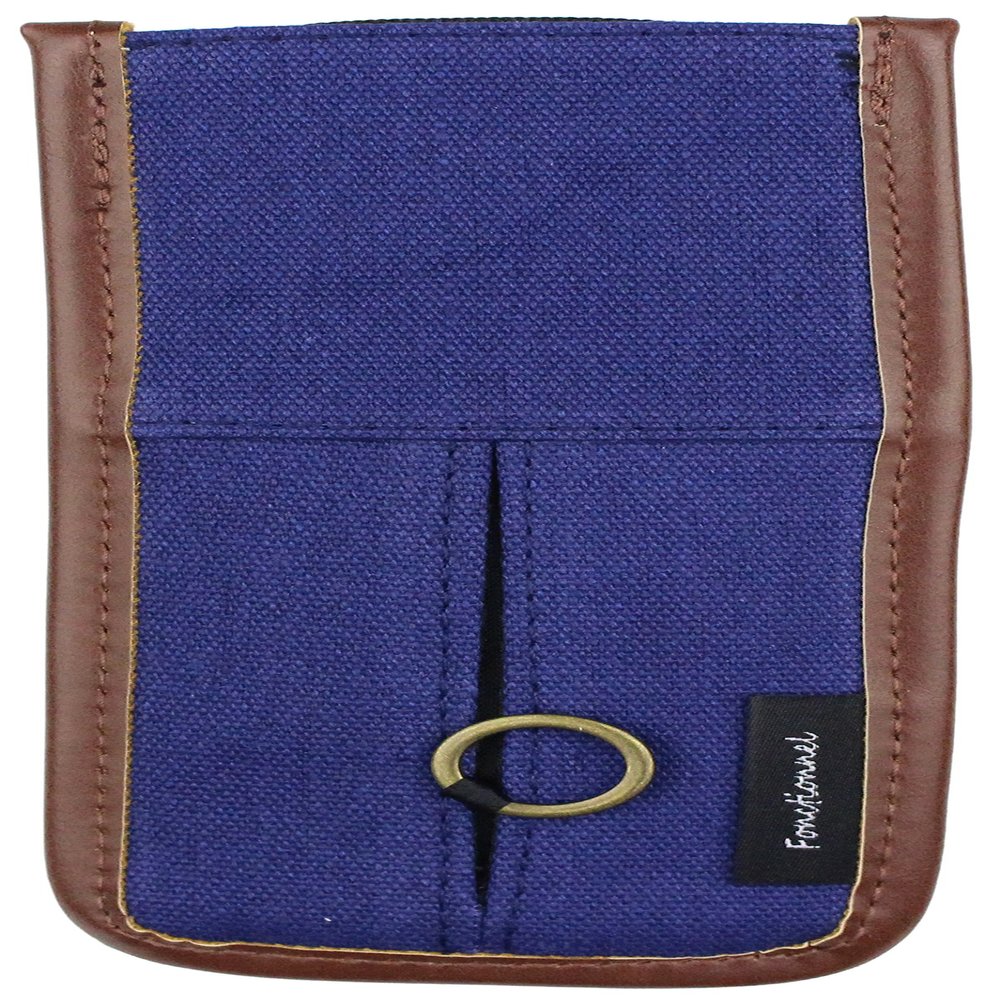 Funnies NV 11476 Pen Case with Book Band, Slide Pen Holder, Vertical Leather