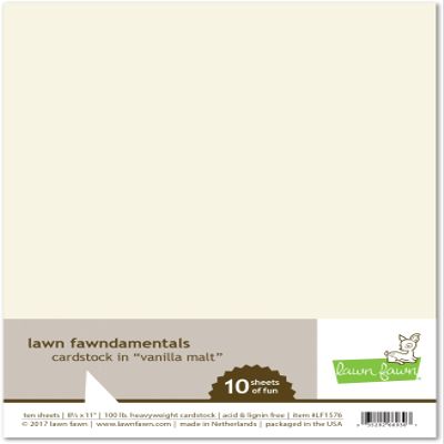 Lawn Fawn LF1576 Vanilla Malt Card Stock