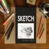 CUSTOM: Premium Paper Sketch Pad for Pencil, Ink, and Marker. Great for Art, Design and Education. (Jumbo 8.5" x 11") (80) view 2