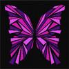 Pepita Needlepoint kit: Butterfly Geometry Pinks, 18" x 17" view 1