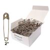 NiftyPlaza 1000 Pcs Extra Large 2" Safety Pins - Heavy Duty, Industrial Strength, Nickel Plated, Rust Resistant (1000 Safety Pins) view 1