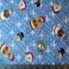 Toys Toys Snowmen & Snowflakes On Blue Northcott Cotton Fabric 3112-43 view 1