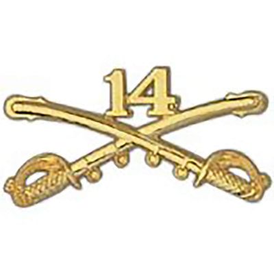 EagleEmblems P16261 BDG-Army,CAV.Swords,14TH (2.25'')